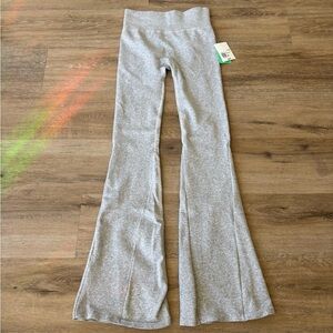 Gray Flared Leggings